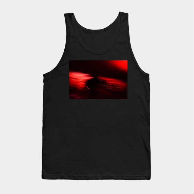 Red blurry lights Tank Top by Beccasab photo & design